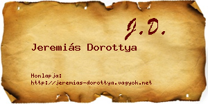 Jeremiás Dorottya névjegykártya